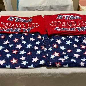 2 Sets of Unisex 4th of July Shorty PJ’s. Selling together!